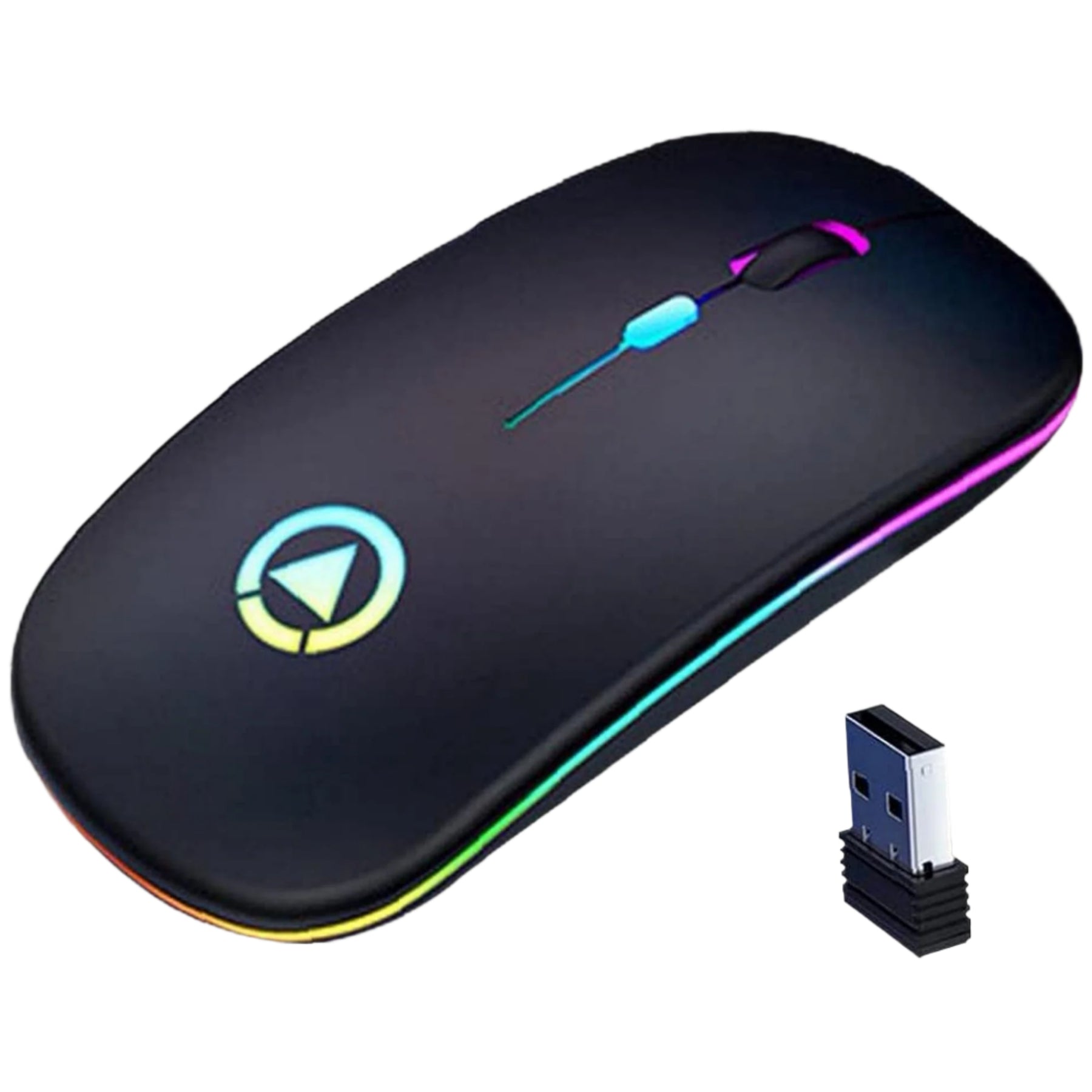 Rgb Gaming Rechargeable Mouse, Black Rgb Gaming Rechargeable Mouse, Black