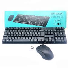 TJ-808 / Wireless Keyboard and Mouse  2.4G Black Keyboard / Black / WIRELESS