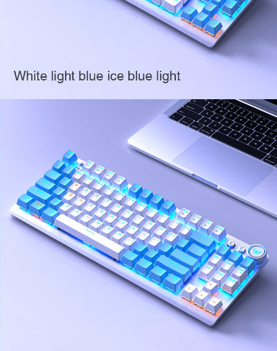 Aula Mechanical Gaming Keyboard Wireless & Bluetooth, White