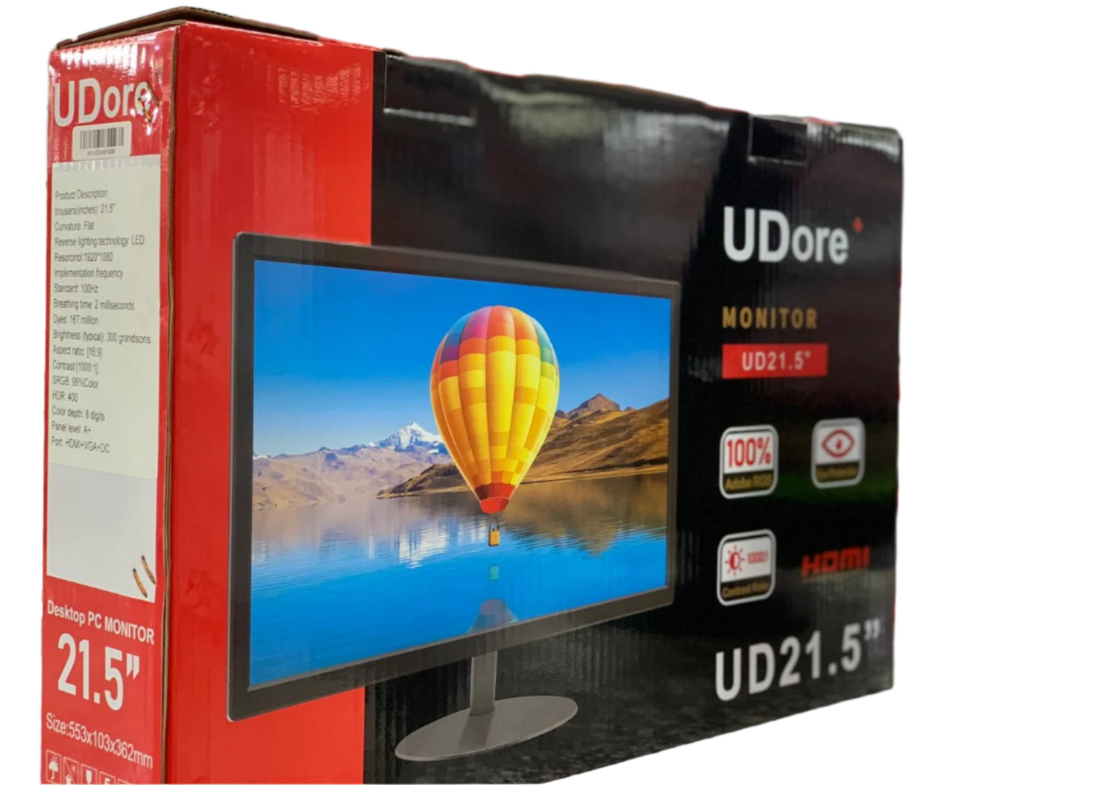 Udore Flat Desktop PC Monitor 21.5Inch