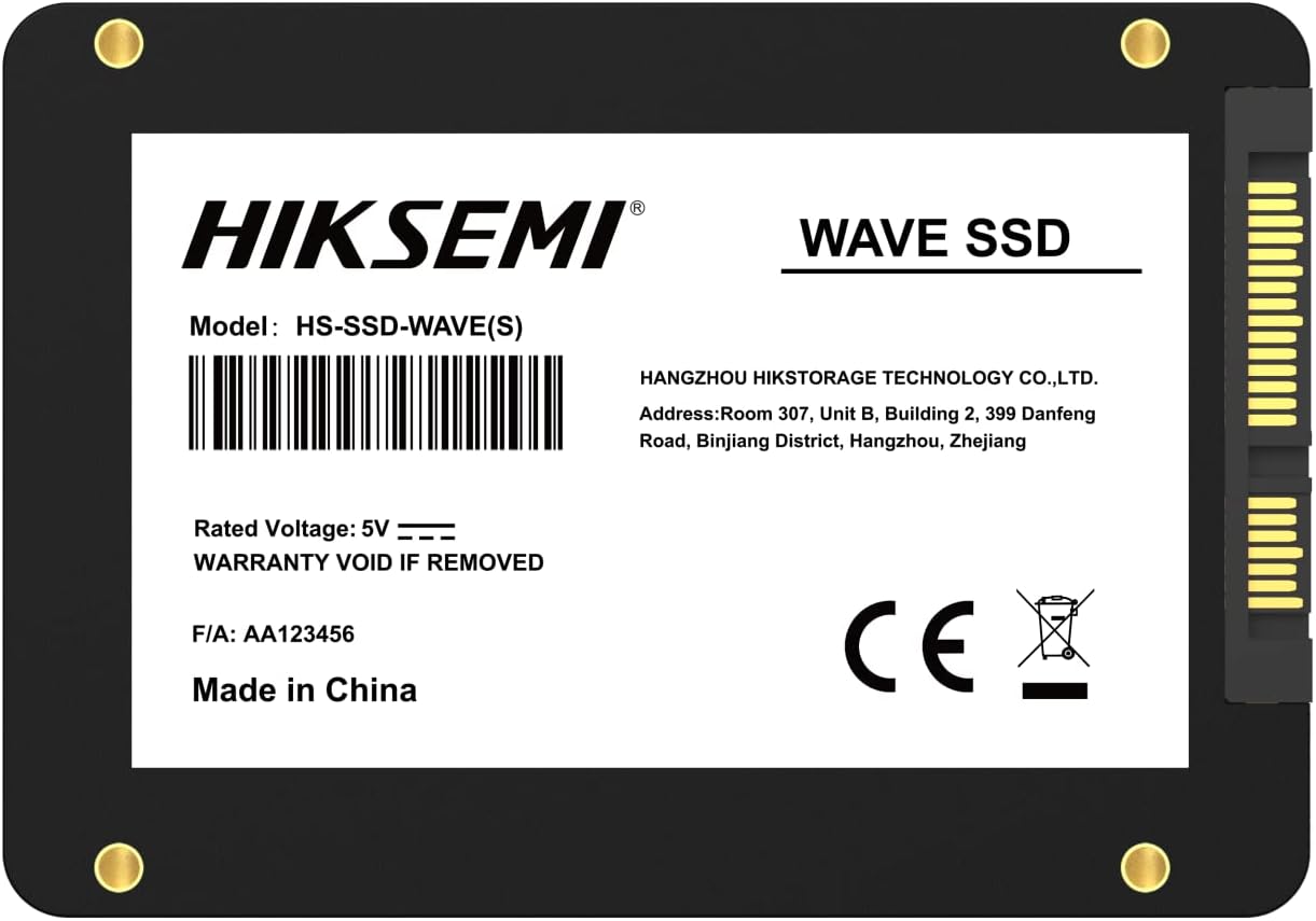 HikSemi Wave Hard disk 128GB, Max. Seq. Read (MB/S) 460 MB/s ~ 510 MB/s