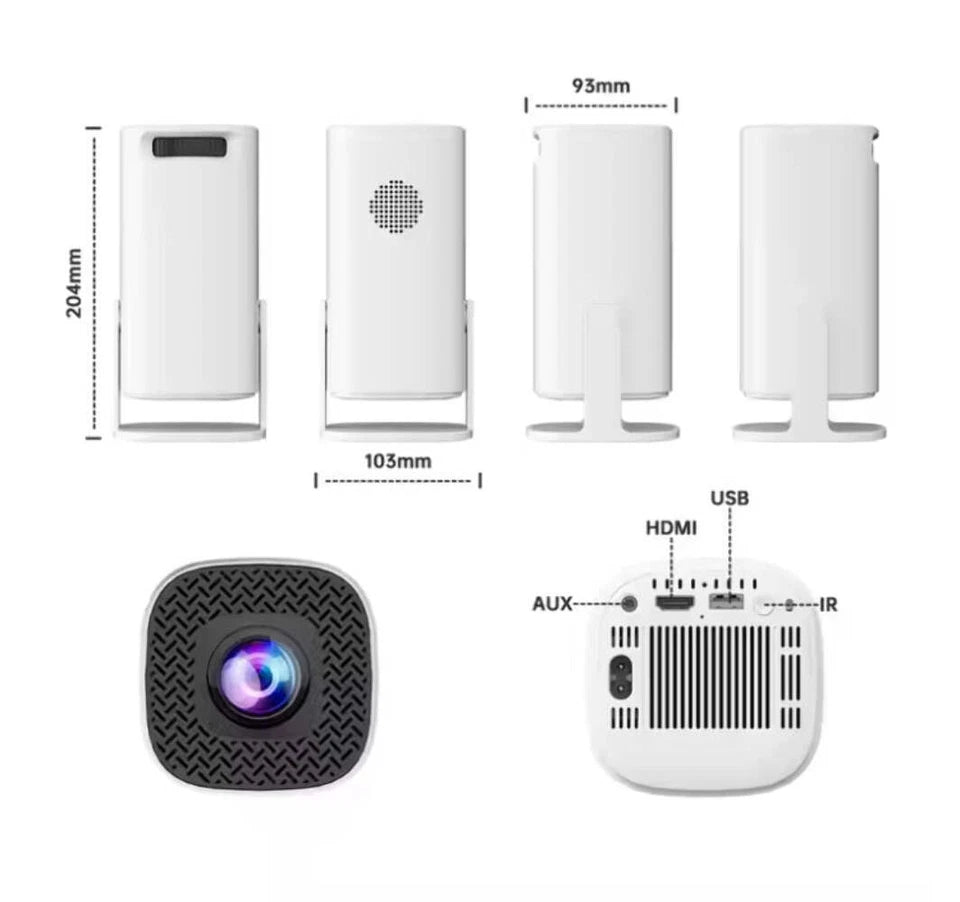 Taxman Technologies Max Gaming Projector 2, Wireless Controllers 30000 Games, Smart Android Built