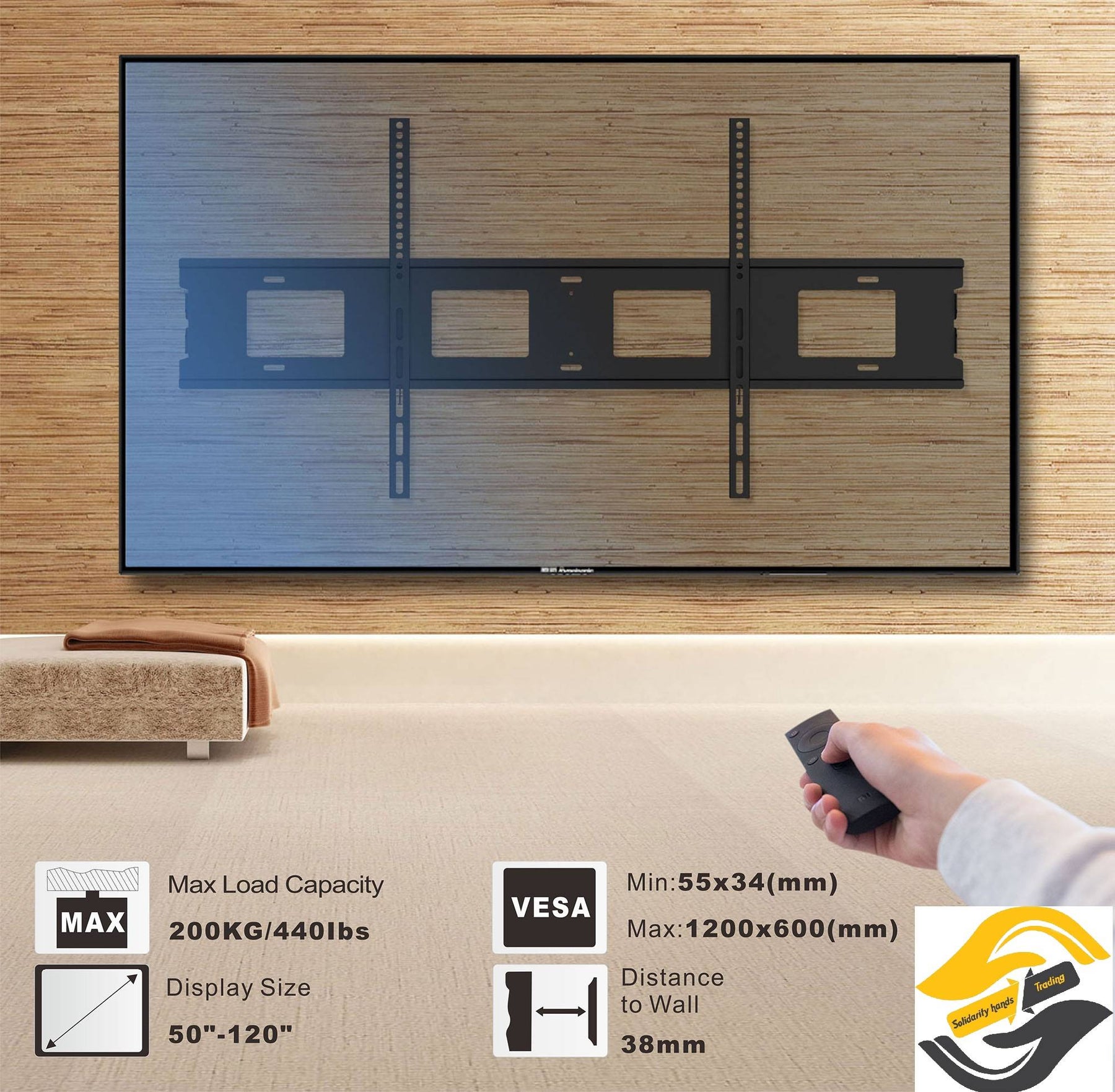 B126/Sht Tv Wall Mount For Most 60-150 Inch