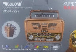 Rx-Bt733S /Sht 3 Bands Radio Usb/ Tf Card / Aux