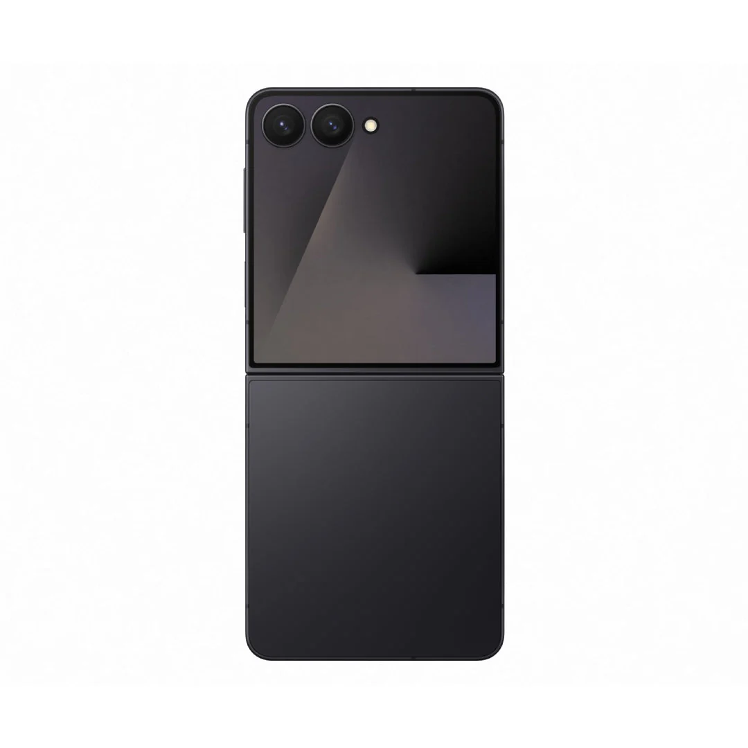 Black smartphone with a unique design on a white background