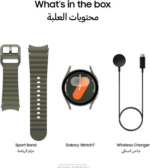 ساعة Samsung Galaxy Smart Watch7، مقاس 44 مم، باللون الأخضر