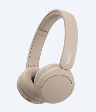 WH-CH520/CZ E / Sony Wireless Headphones with Microphone , 50-hour battery life , Cream