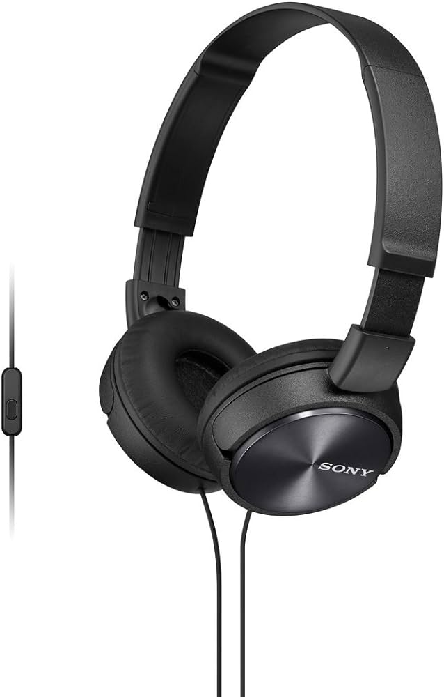 B / Sony /Wired Headhphones / On-Ear Folding Headphones Black