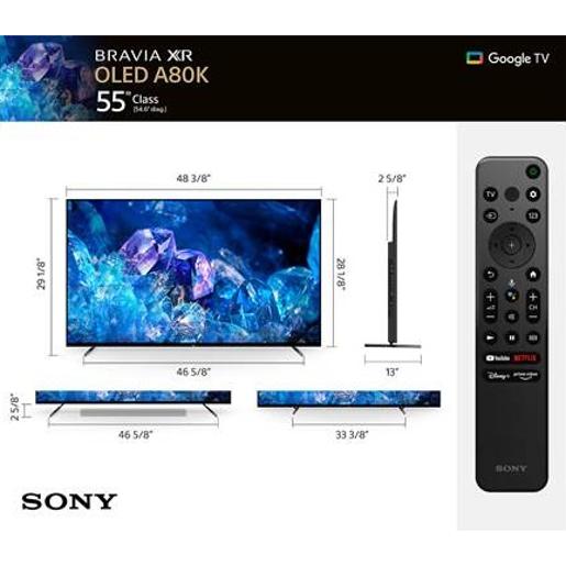 XR-55A80K/SONY 55" LED TV Bravia XR OLED 4K HDR, XR Cognitive Processo SONY / UHD