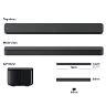 HT-S100F/C/SONY Single Soundbar with Bluetooth technology,Bass Reflex speaker,space saving design SONY / Blue