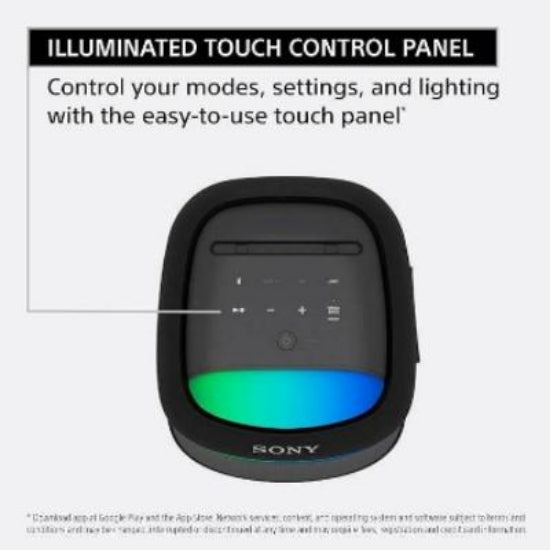 Sony Wireless Party Speaker Illuminated Touch Control Panel Compatible Smartphone Sony Wireless Party Speaker Illuminated Touch Control Panel Compatible Smartphone