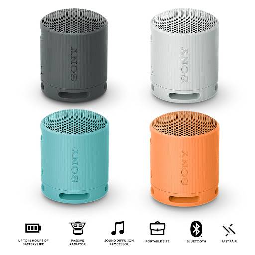 SRS-XB100 / SONY Compact Bluetooth Speaker waterproof and dustproof 16 hours play