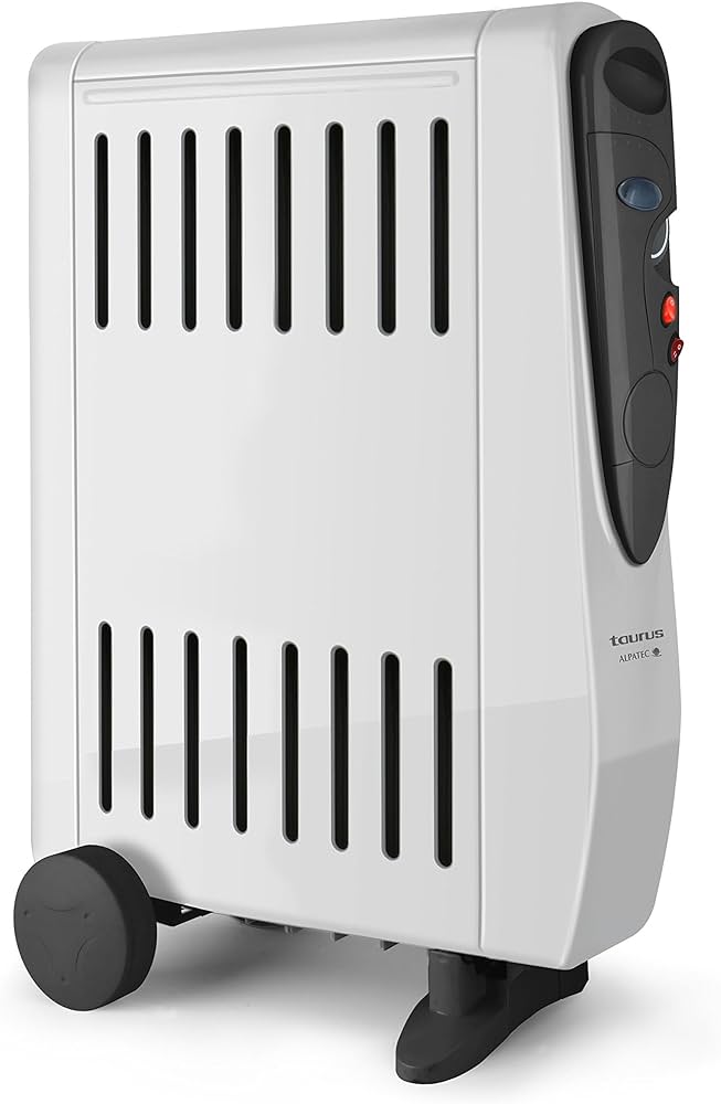 Taurus Oil Heater White 2500 Watt Safety System