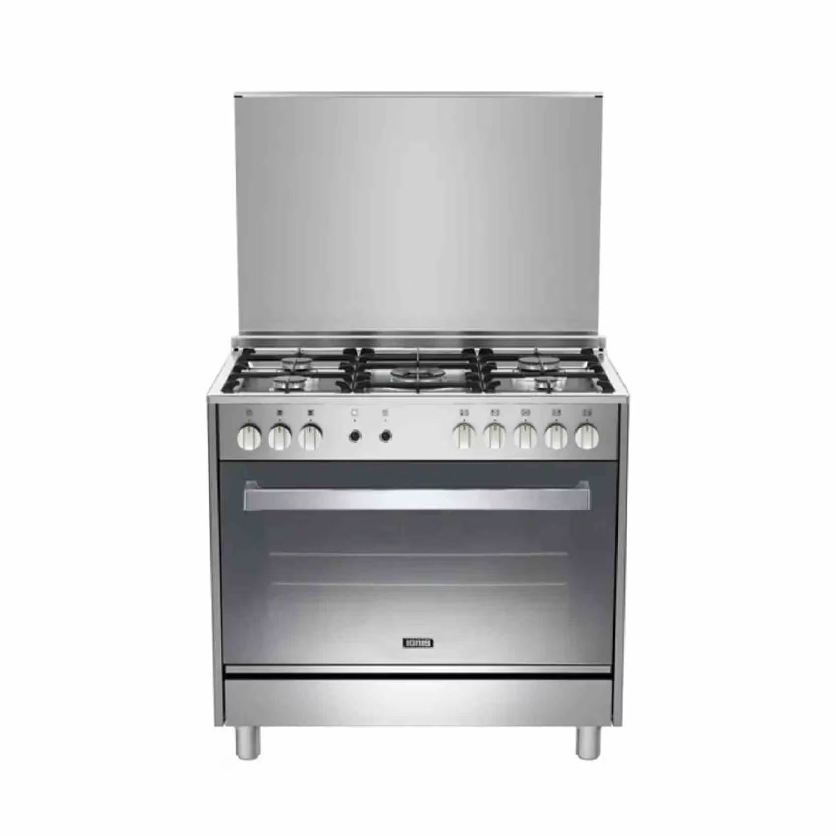 G1961 MXCE / IGNIS COOKER GAS steel  Safety system 90 cm 5 burners with triple burner Matt proline g