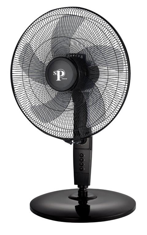 SPTF-1828 / SP FAN Table BLACK , PURE COPPERMOTOR/FAN HEAD TILTING/3-SPEED /60-MINTE/5 butterflies BLACK / TABLE