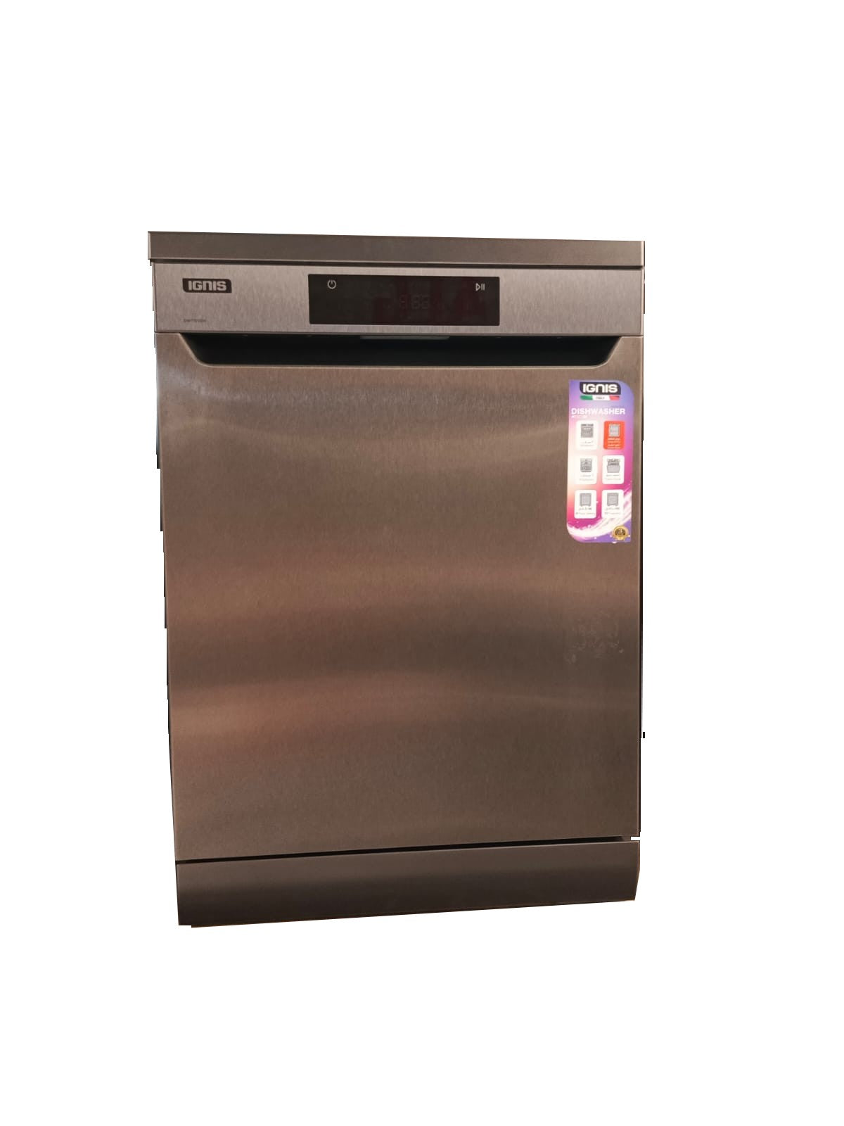 DWT1510DX / IGNIS DISHWASHER, 10 Programs, A+++, 15 SET, 3 BASKET, INOX A+++ / INOX