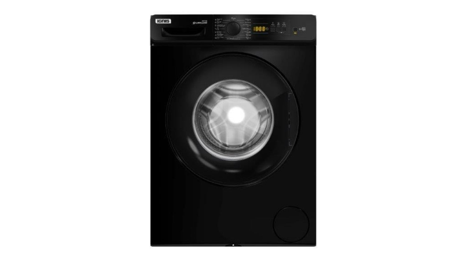 Ignis Washing Machine 1200 Cycles, A+++, 7KG, Black