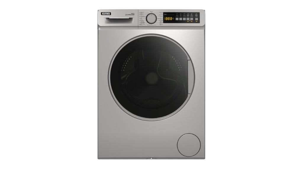 Ignis Washing Machine 1400 Cycles, A+++, 8KG, Silver