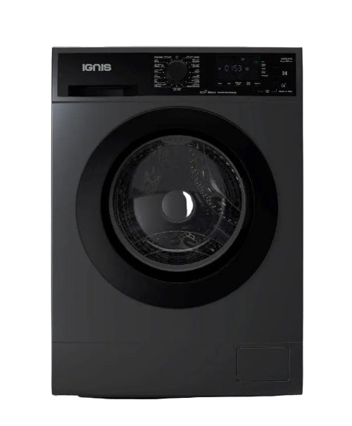 Ignis Front Load Washing Machine A+++, 8KG, 1400RPM, Black Ignis Front Load Washing Machine A+++, 8KG, 1400RPM, Black