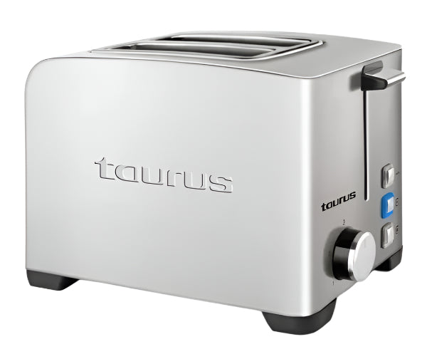 Taurus Toaster Two Slots, 850Watts, Stainless Steel Taurus Toaster Two Slots, 850Watts, Stainless Steel