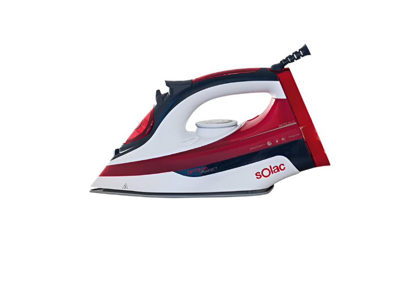 Solac Steam Iron Control Scroll & Ceramic Plate, 2600Watts, Red & Blue Solac Steam Iron Control Scroll & Ceramic Plate, 2600Watts, Red & Blue
