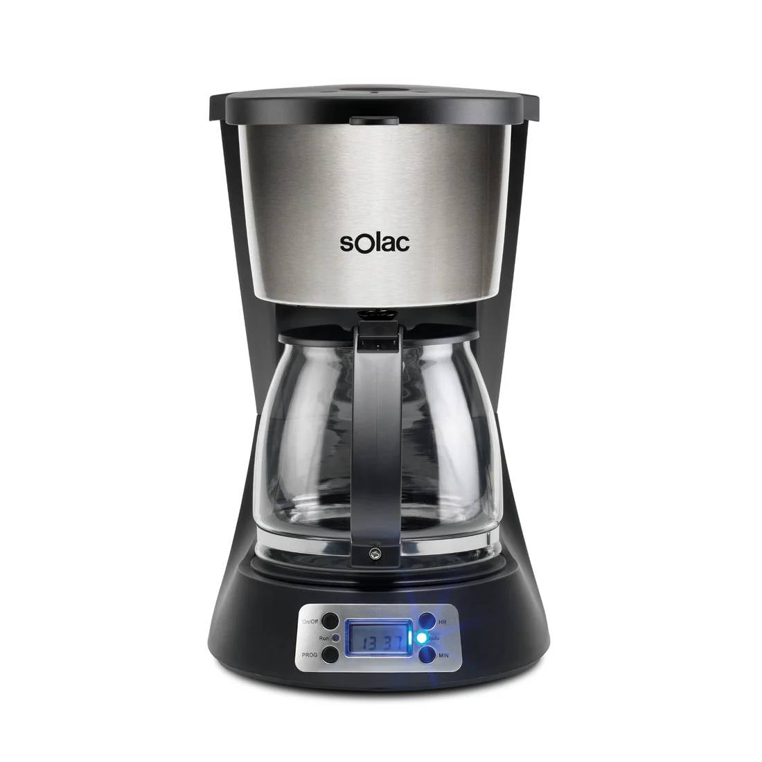 Solac Coffee Machine Steel 1000W Stillo Digital Cafetera Goteo 14 Cups Acero Inoxidable