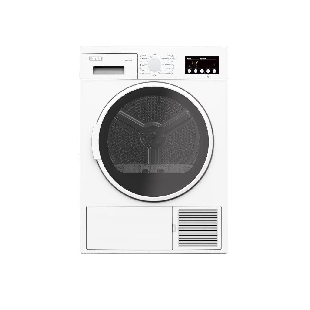 IGT8RHPDA2W / IGNIS DRYER white  Safety system 8KG A++ Heat Pump 15 8KG / A++ / white