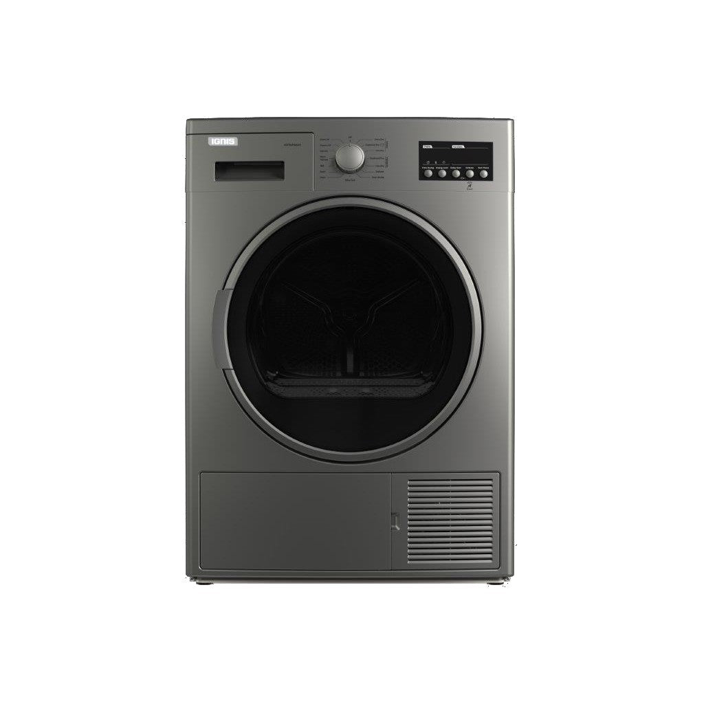 IGNIS Heat Pump Dryer A++, Safety System, 8KG, Silver