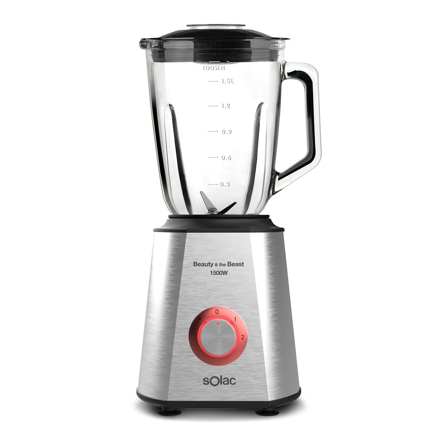 Solac Blender, 1.5Lit, 1500Watts, Silver