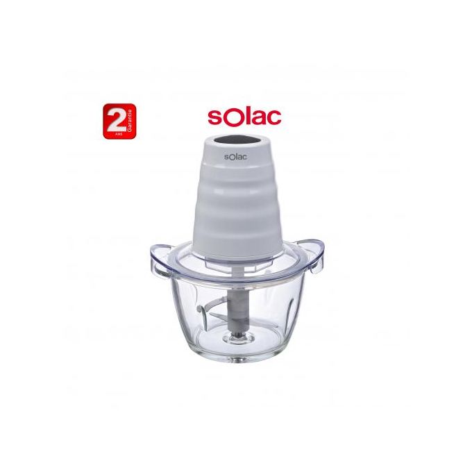 Solac Chopper White 400 Watt Glass / 2 Blades