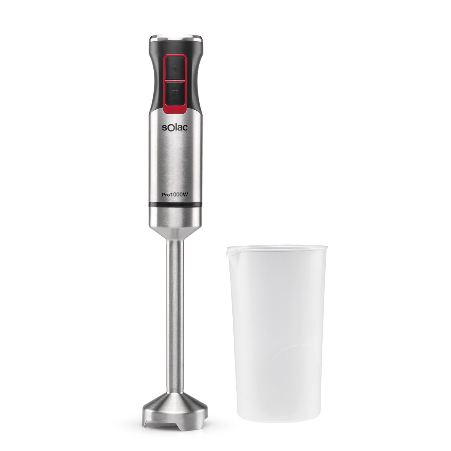 Solac Hand Blender Silver 1000 Watt Cup / Stainless Steel Blades