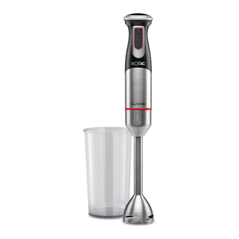 BA-5608 / Solac Hand blender silver 1200 watt / cup / Stainless Steel blades 4 / BLACK