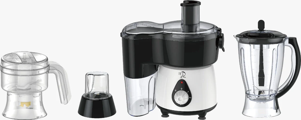 Sptech Food Processor (Chopper, Juicer, Grinder, Blender), 500Watts, Black