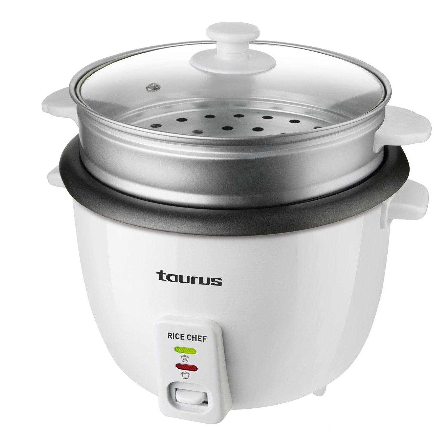 Taurus Rice Cooker Chef, 1.8Lit, 700Watts, White Taurus Rice Cooker Chef, 1.8Lit, 700Watts, White