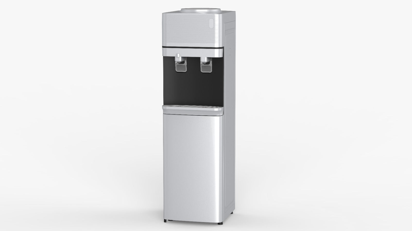 Sp Stand Water Dispenser Silver 2 Faucets