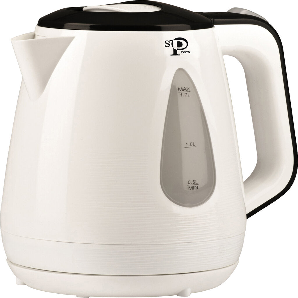 SPKT.207W / SPTECH Water kettle white 1.7 L Plastic KETTLE / 1.7 L / 2200 WATT