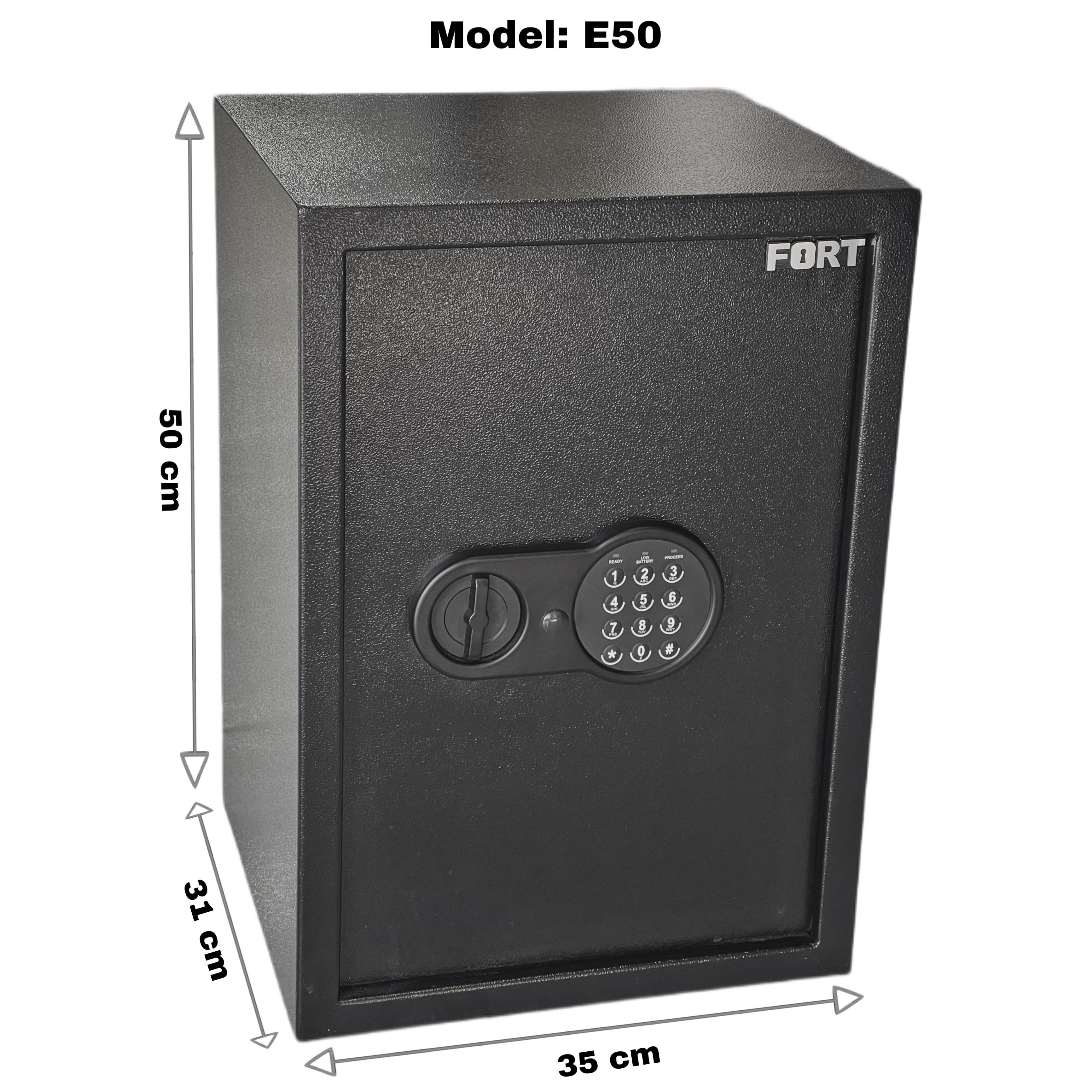 E 50/fort safety box 31*35*50 SAFETY BOXES / BLACK