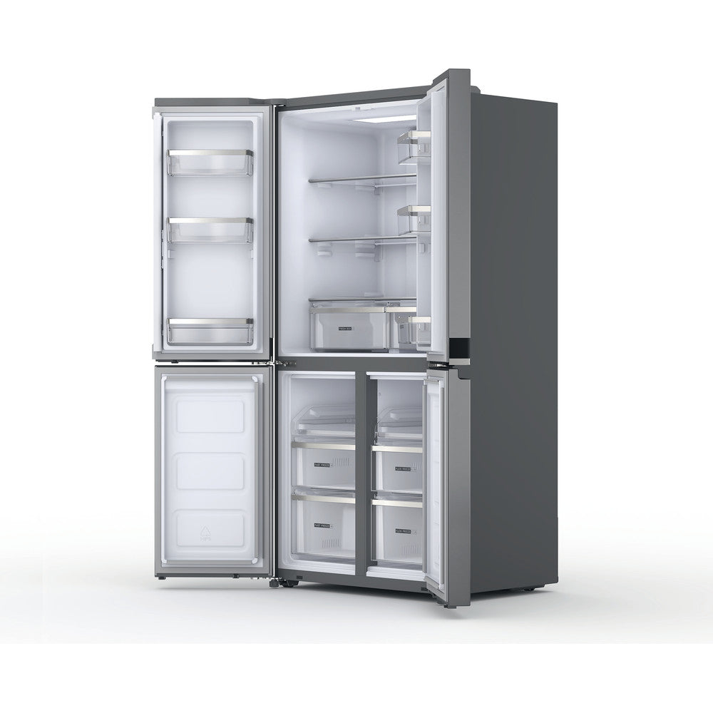 WQ9 B2L G EX / WHIRLPOOL Fridge Free standing 4 Doors, 91cm 677lit Self Closing Doors S.Steel