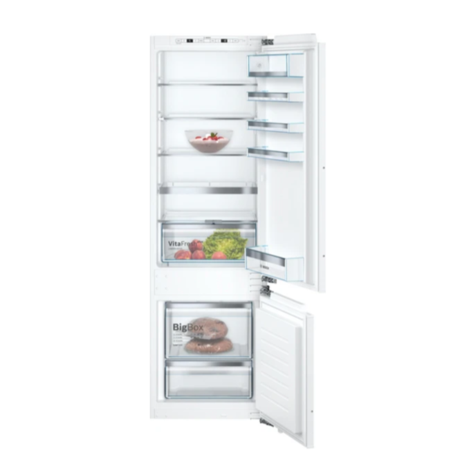 Bosch/ Integ 2/3 Fridge 1/3 Freezer, 60cm, Serie6, 276Lit Bosch/ Integ 2/3 Fridge 1/3 Freezer, 60cm, Serie6, 276Lit