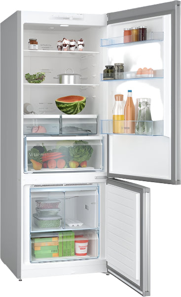 Bosch Bottom Mount Fridge Freezer A++, 70Cm, 505Lit, Series 4, Inox