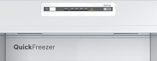 Bosch Top Mount Freezer Fridge A+, 70Cm * 178Cm, Serie 2, 328Lit, Inox Metallic