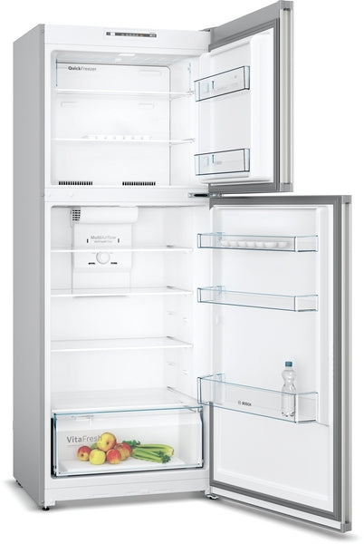 Bosch Top Mount Freezer Fridge A+, 70Cm * 178Cm, Serie 2, 328Lit, Inox Metallic