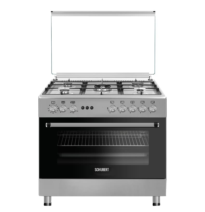 Schubert Free-stand Gas Cooker 90cm S.Steel & Fan