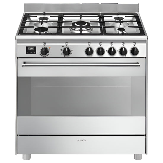 Odul Gas Cooker, Full-Safety Turbo 2Fan, 90Cm, Stainless Steel Odul Gas Cooker, Full-Safety Turbo 2Fan, 90Cm, Stainless Steel