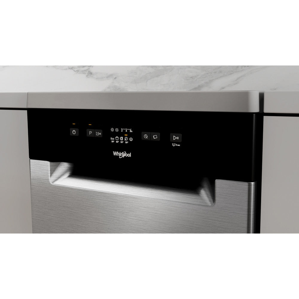 Whirlpool Dishwasher A+, 6Lit, 5Progammes, Overflow Inox