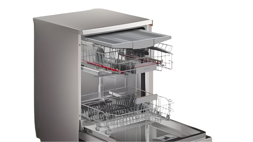 Bosch Free Stand Dishwasher A++, 7Prog, 6.7Lit, 3rd Rack, Stainless Steel