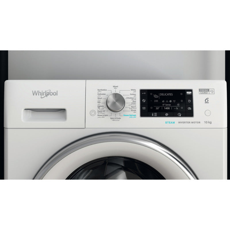 Whirlpool Front Loading Washer Machine A+++, 1400Rpm, 10KG, White