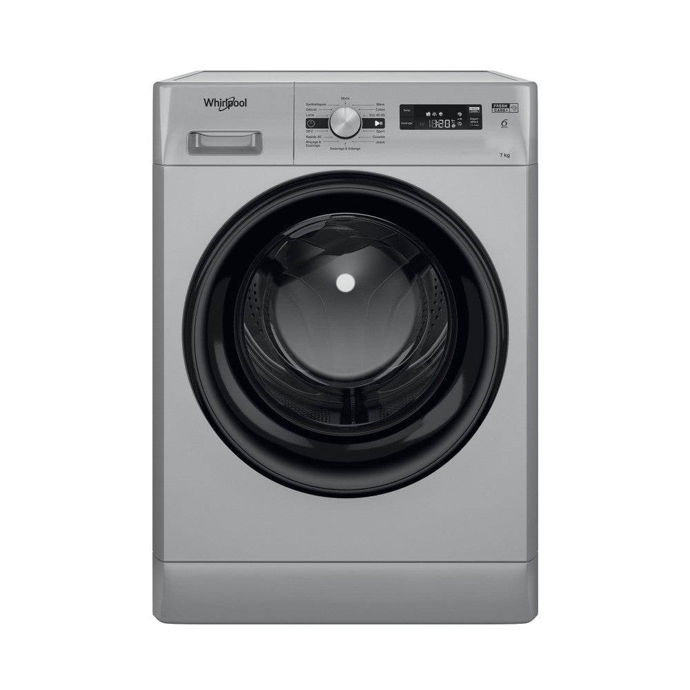 Whirlpool Washing Machine A+++, 7KG, 1200RPM,6 Sense FreshCare+, Silver