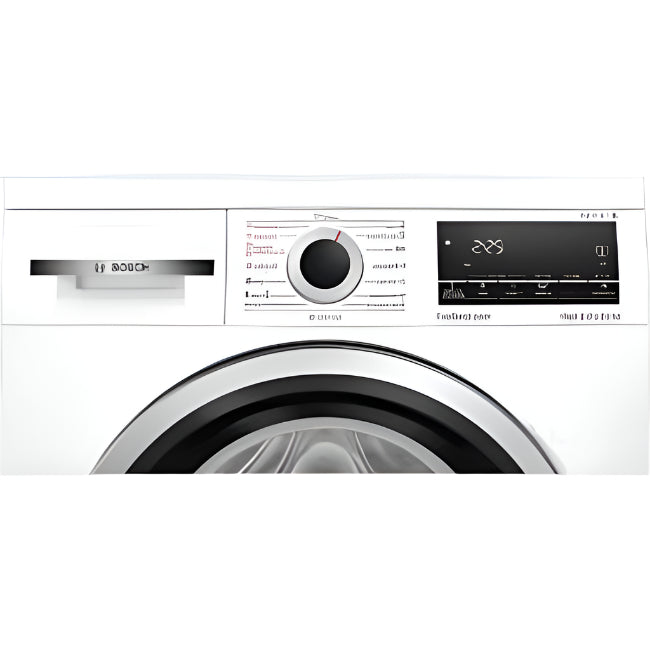 White Bosch washing machine on a white background