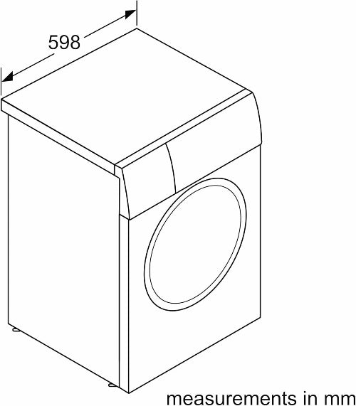 Bosch Front Load Washing Machine A+++, 9KG, 1400Rpm, Series8, Silver